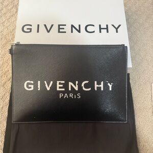 Givenchy Black Leather Pouch